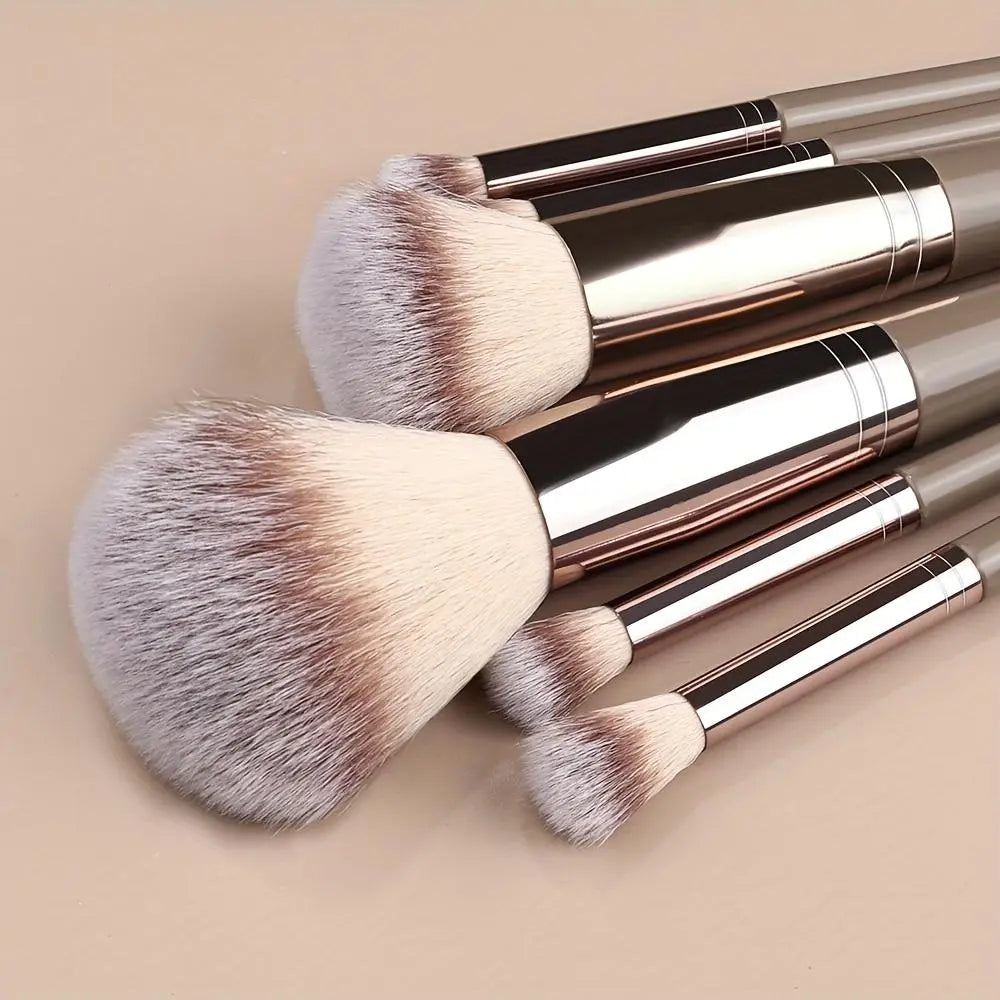 Professional Makeup Brush Set, Cosmetic Brush Set, Includes Foundation Brush, Eyelash Brush, Brow Brush, Eyeshadow Brush, Christmas Halloween Thanksgiving Gift, Makeup Blending Brushes, Makeup Brushes Kit