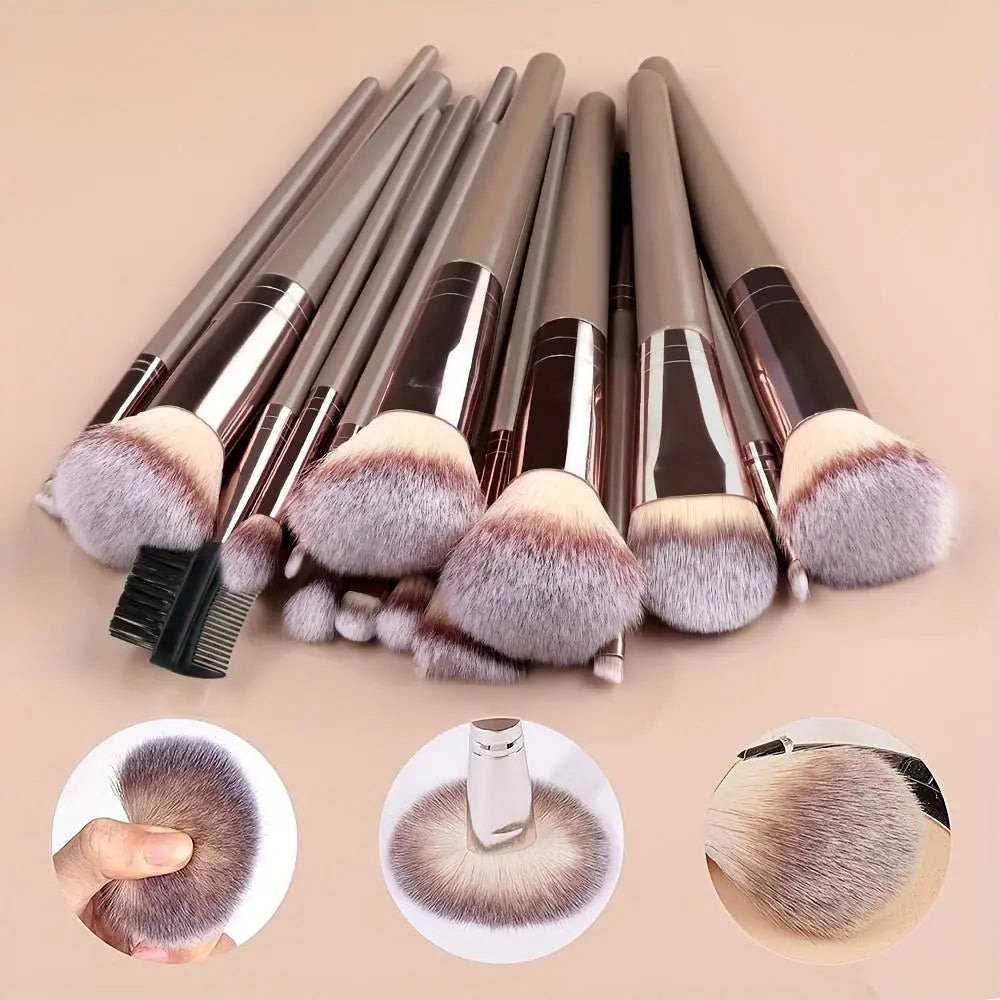 Professional Makeup Brush Set, Cosmetic Brush Set, Includes Foundation Brush, Eyelash Brush, Brow Brush, Eyeshadow Brush, Christmas Halloween Thanksgiving Gift, Makeup Blending Brushes, Makeup Brushes Kit